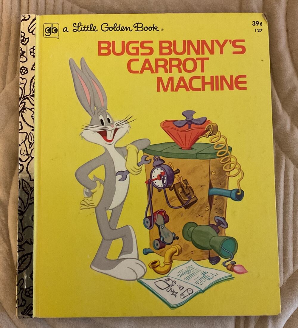 Vintage 1974 Bugs Bunny's Carrot Machine Little Golden Book